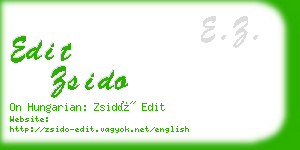 edit zsido business card